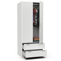Roupeiro Dublin 180x74x50 Branco Roupeiro Dublin 180x74x50 Branco