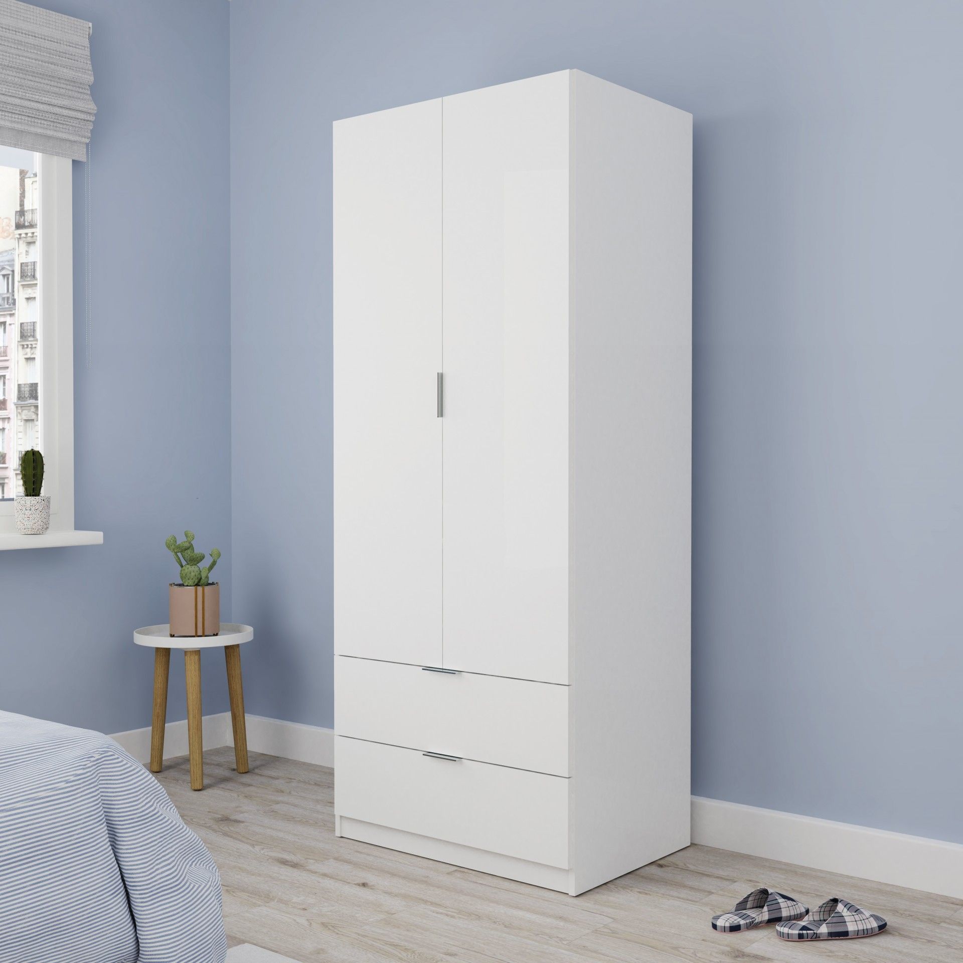 Roupeiro Dublin 180x74x50 Branco