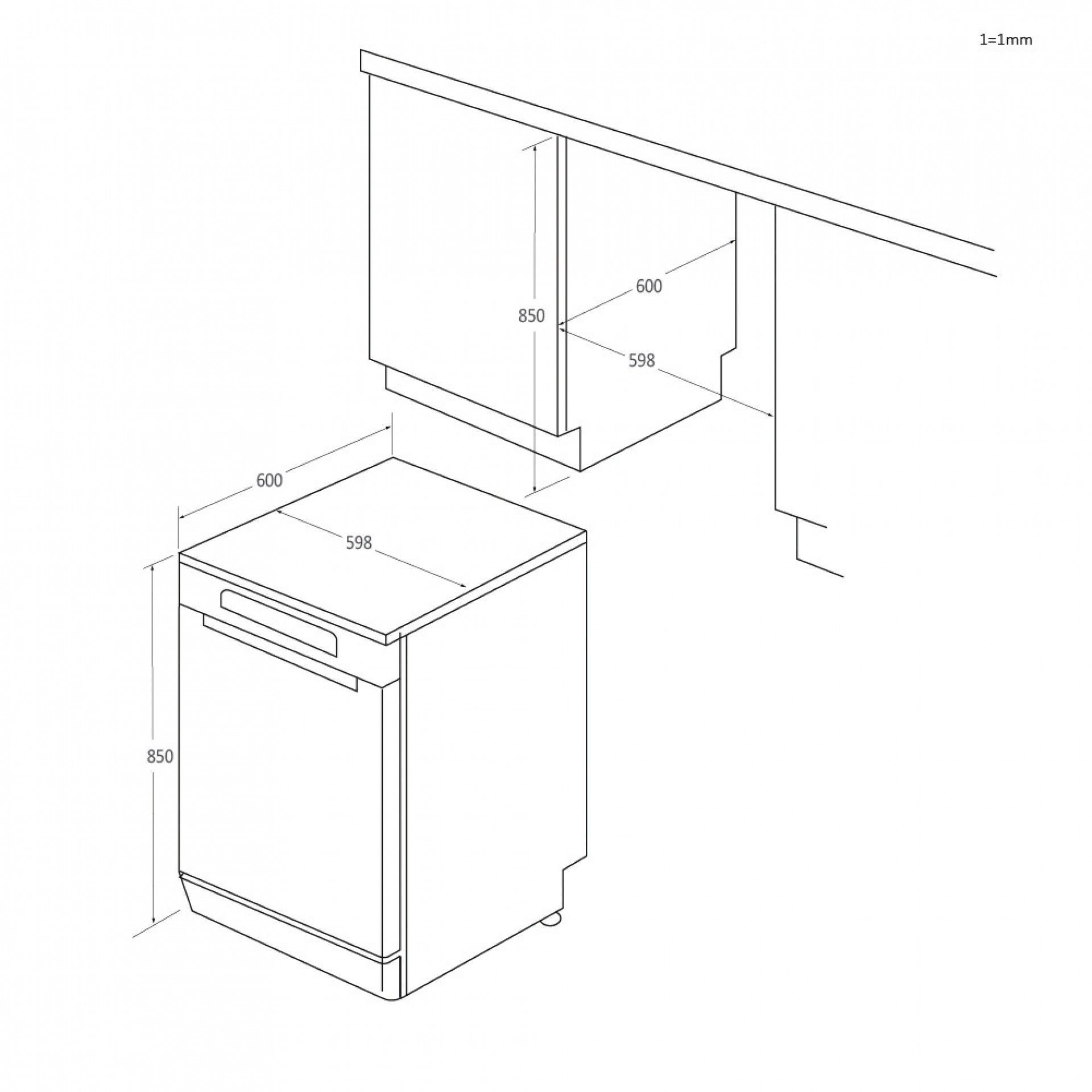 Máquina Lavar Loiça Cf 3e7e0w Branco Candy