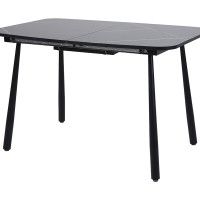 Mesa Extensível Rialto 120/160x80cm Preta Mesa Extensível Rialto 120/160x80cm Preta