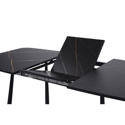 Mesa Extensível Rialto 120/160x80cm Preta Mesa Extensível Rialto 120/160x80cm Preta