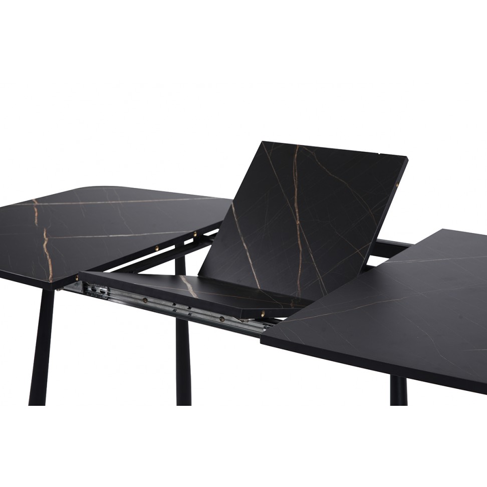 Mesa Extensível Rialto 120/160x80cm Preta Mesa Extensível Rialto 120/160x80cm Preta
