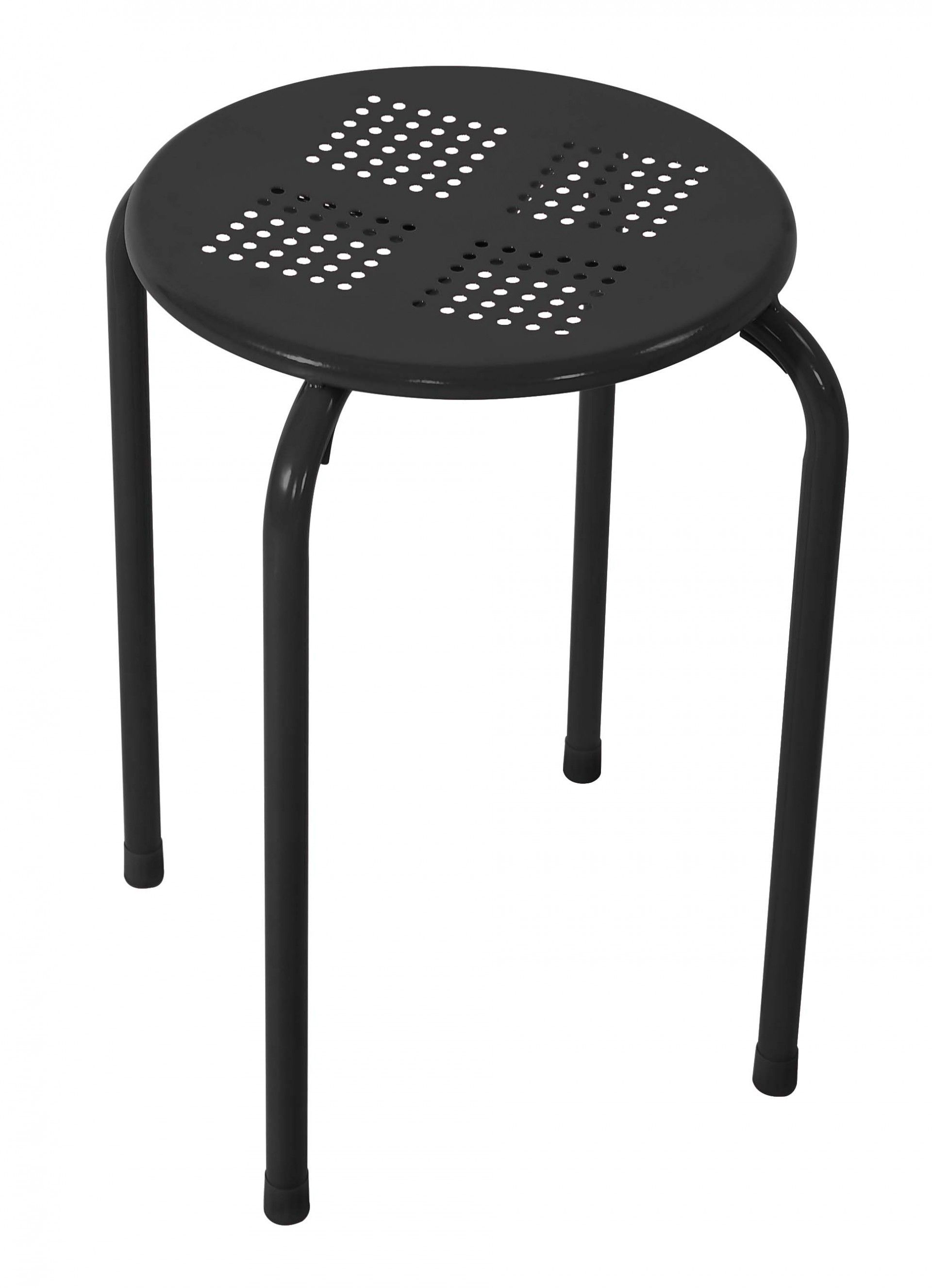 Banco Metal Leeds Preto