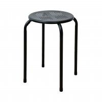 Banco Metal Leeds Preto Banco Metal Leeds Preto