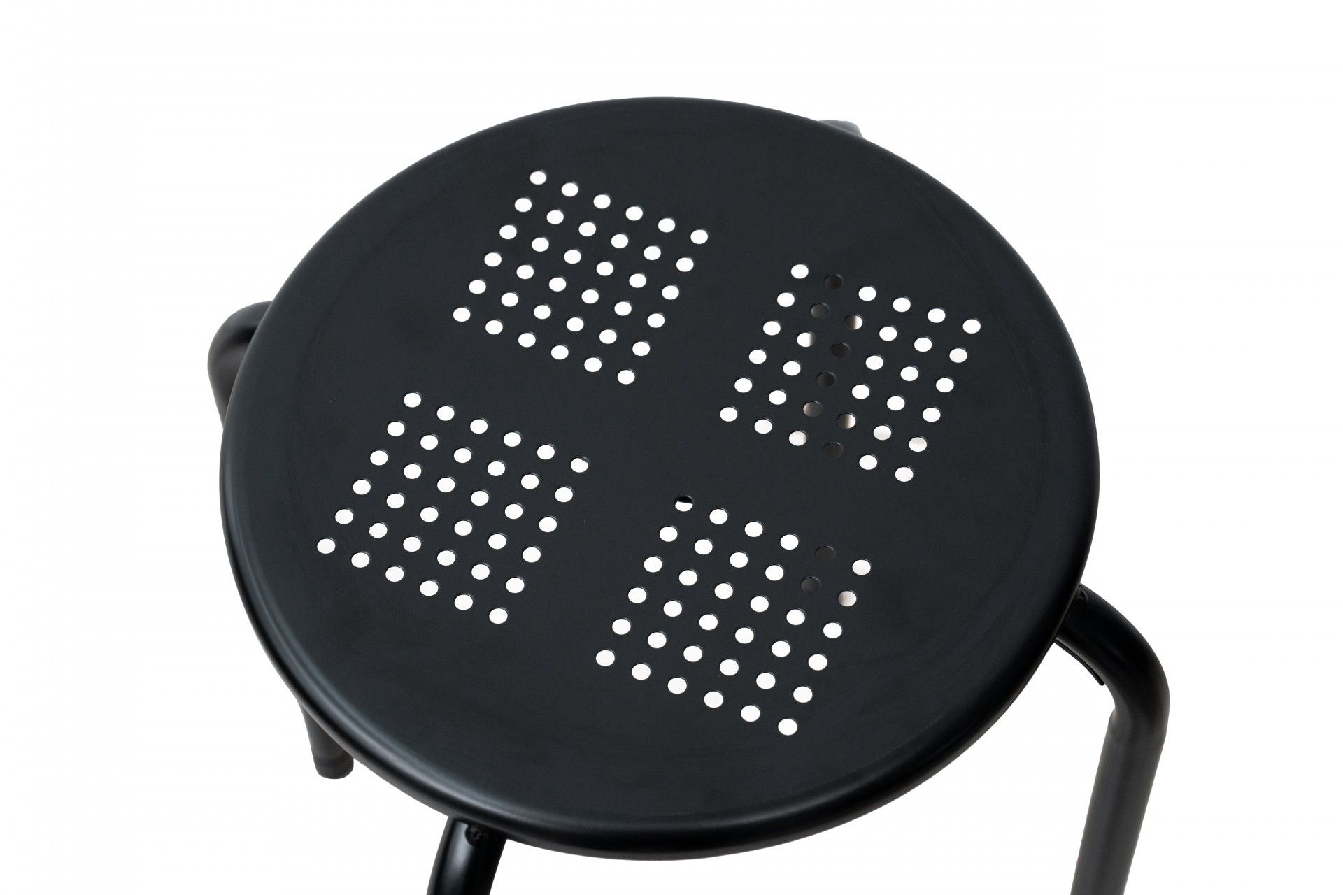 Banco Metal Leeds Preto