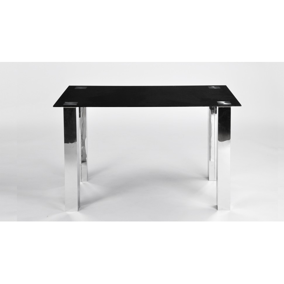 Mesa Vidro Joplin 160x90cm Preta