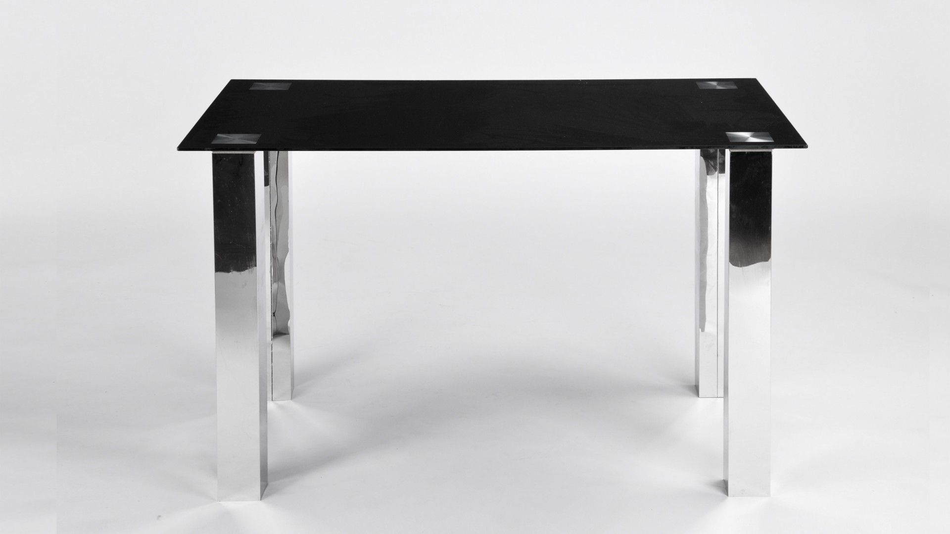 Mesa Vidro Joplin 160x90cm Preta