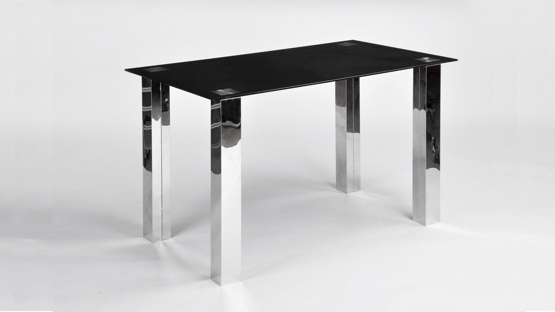 Mesa Vidro Joplin 160x90cm Preta