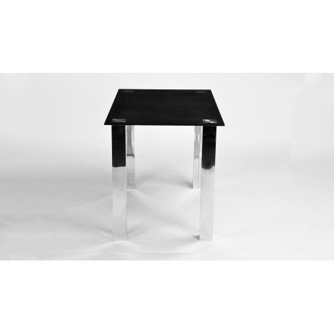 Mesa Vidro Joplin 160x90cm Preta Mesa Vidro Joplin 160x90cm Preta