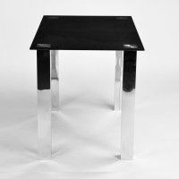Mesa Vidro Joplin 160x90cm Preta Mesa Vidro Joplin 160x90cm Preta
