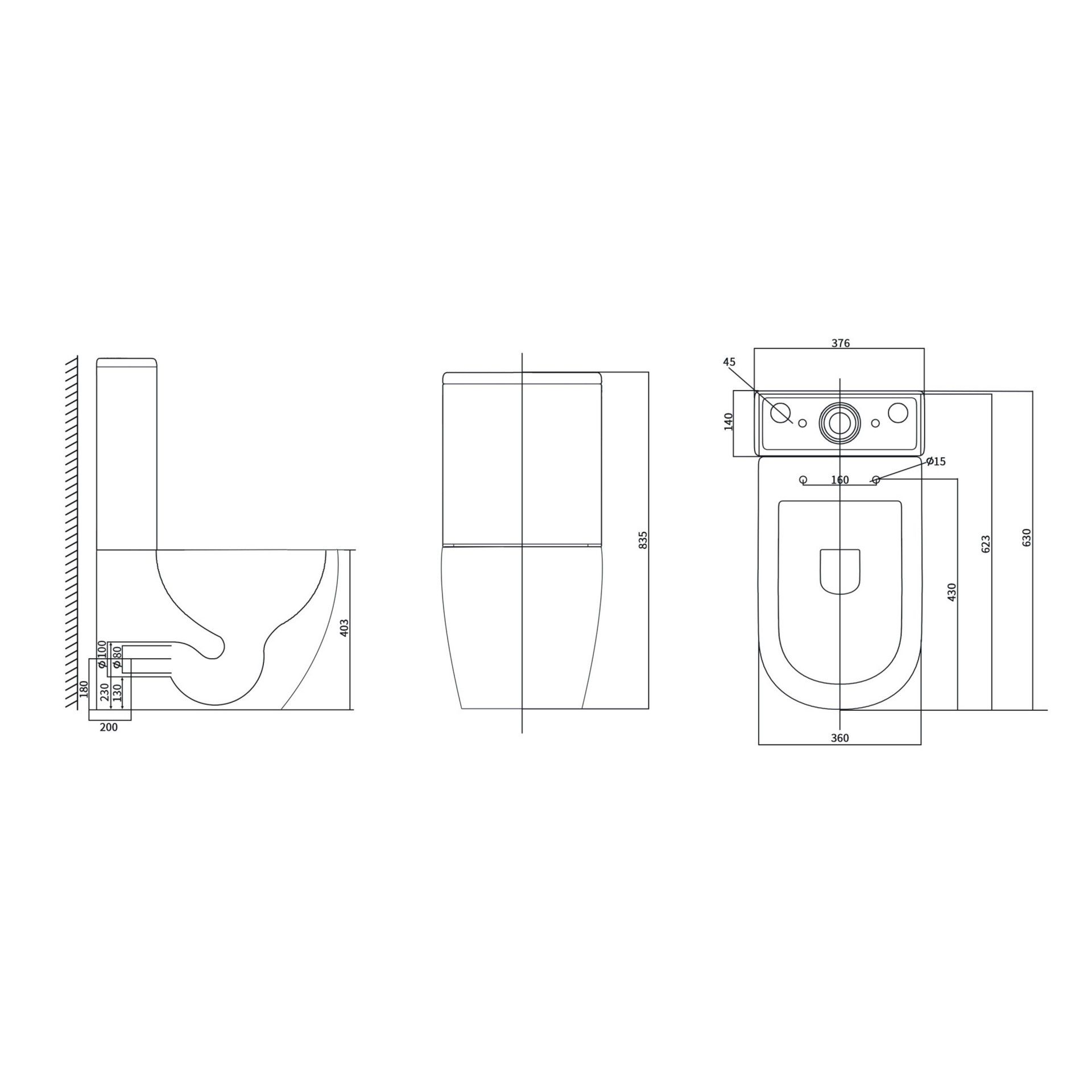Pack Wc Roma (Sanita/Cisterna/Tampa) Branco