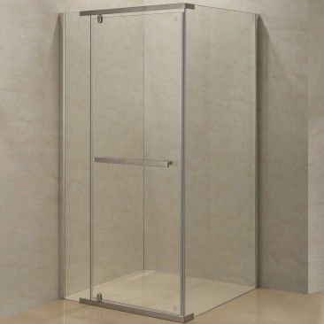 Cabine Roma 190x120x70cm Vidro transparente Perfil cromado