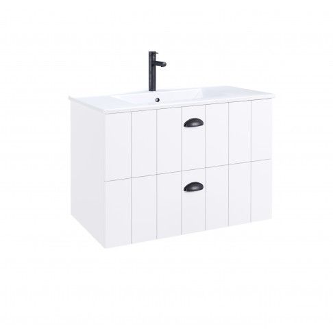 Móvel Suspenso Gaya 80x45x55cm 2 gavetas Branco Mate Móvel Suspenso Gaya 80x45x55cm 2 gavetas Branco Mate