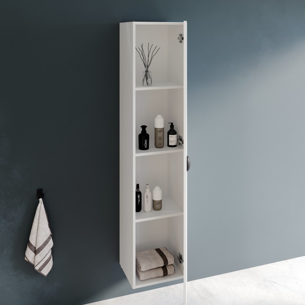 M�vel Coluna Gaya 160x35x32cm, Branco Mate