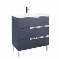 Mvel  80x45x85 Unik 3gavetas Azul Mate