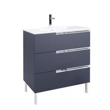 Mvel  80x45x85 Unik 3gavetas Azul Mate
