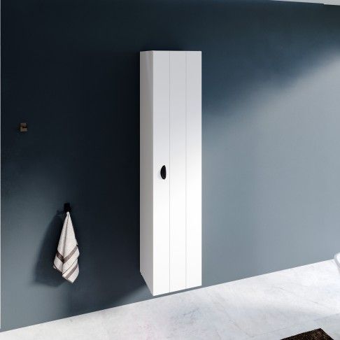 Coluna Suspensa Gaya 35x32x160cm 2 portas Branco Mate Coluna Suspensa Gaya 35x32x160cm 2 portas Branco Mate