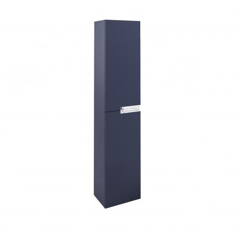 Coluna Suspensa Unik 35x25x160cm 2 portas Azul Mate