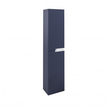 Coluna Suspensa Unik 35x25x160cm 2 portas Azul Mate