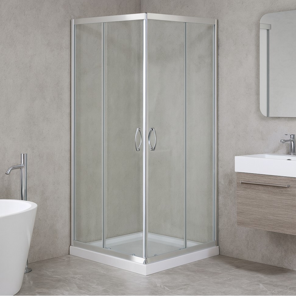 Cabine Duche Java Transparente 180x80x80cm; Perfil Cromado
