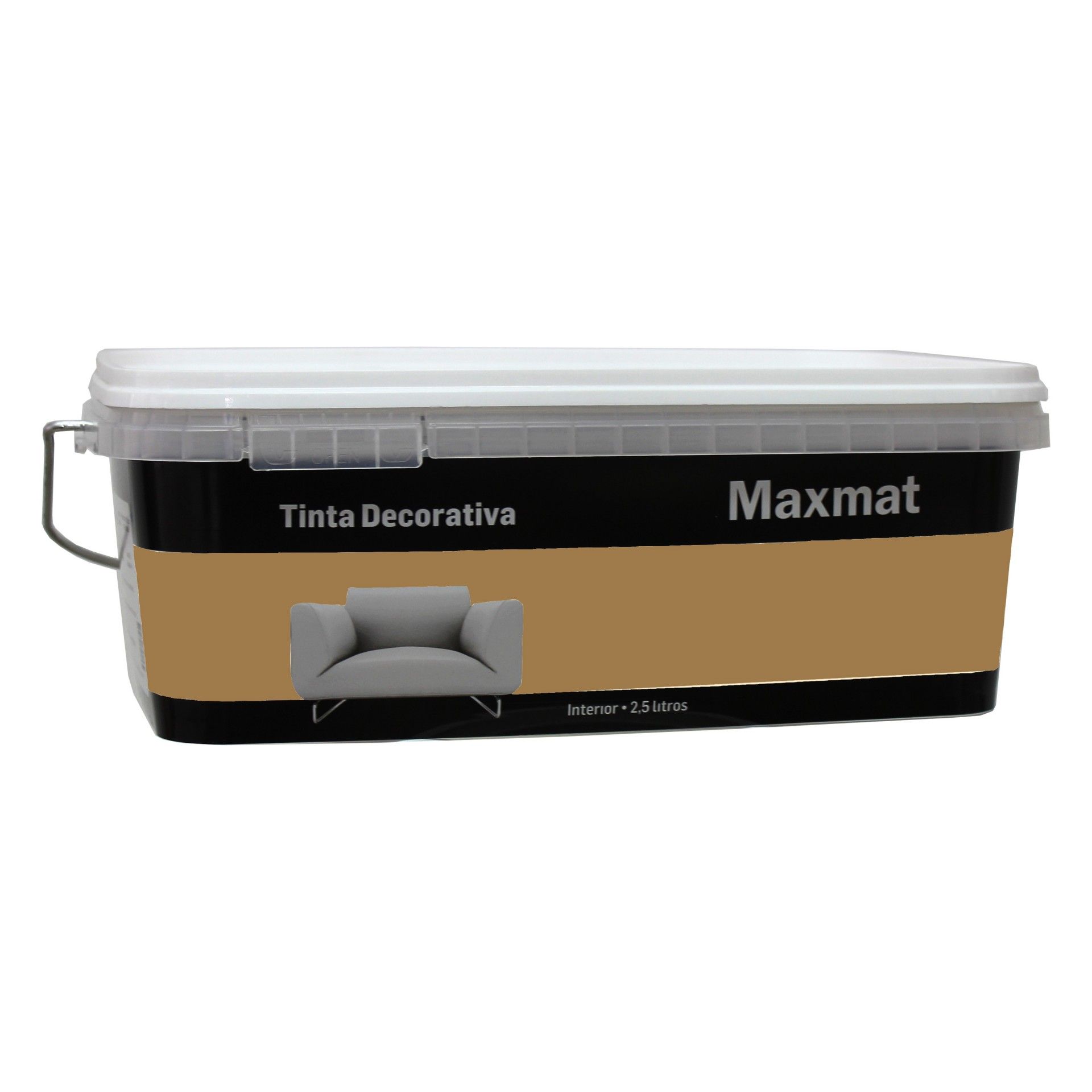 Tinta interior decorativa Castanho Bucar 2,5L