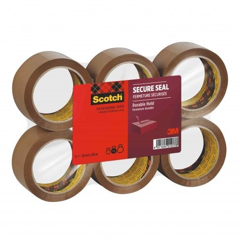 Fita Adesiva Embalagem 50mmx66m Castanho (6 unidades) Fita Adesiva Embalagem 50mmx66m Castanho (6 unidades)