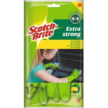 Luva Ultra Resistente Verde - Tamanho Mdio