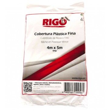 Cobertura de proteo Plstico Fino 4 x 5m