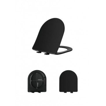 Tampa de Sanita Roma Soft Close Uf Preto