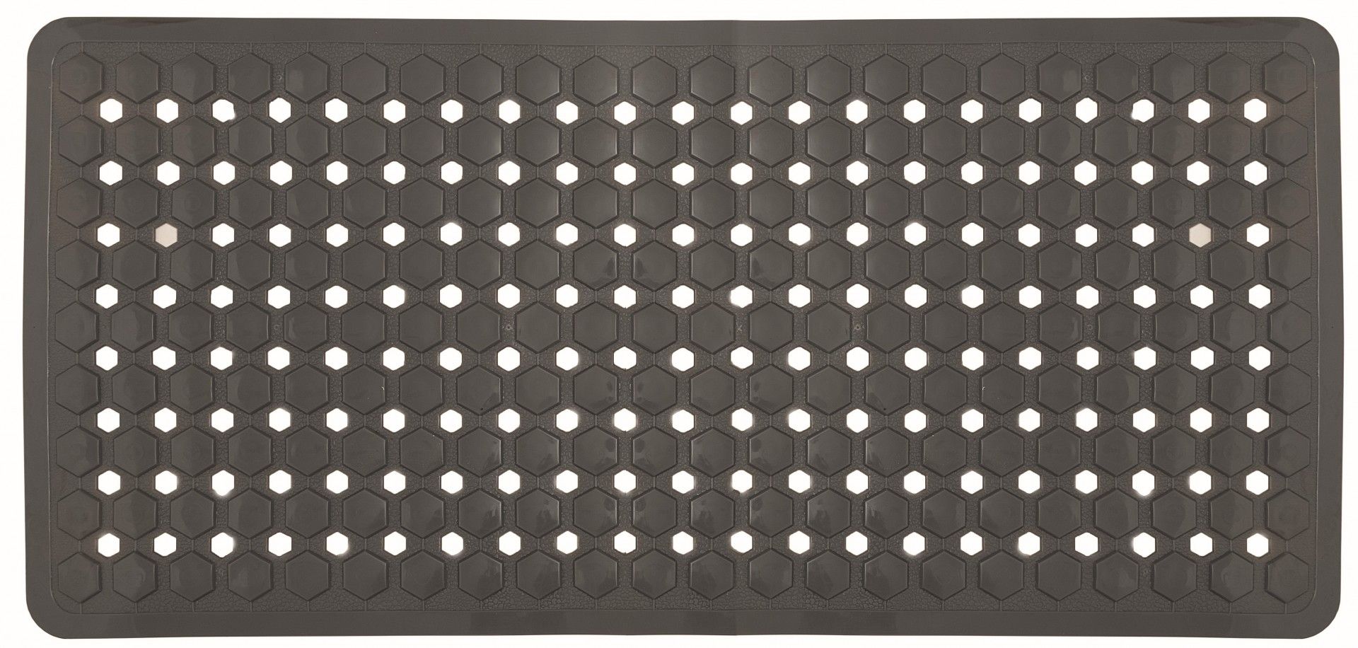 Tapete Prisma Banheira 36x76cm Cinza Escuro