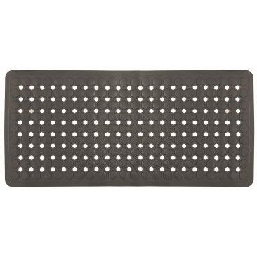 Tapete Prisma Banheira 36x76cm Cinza Escuro