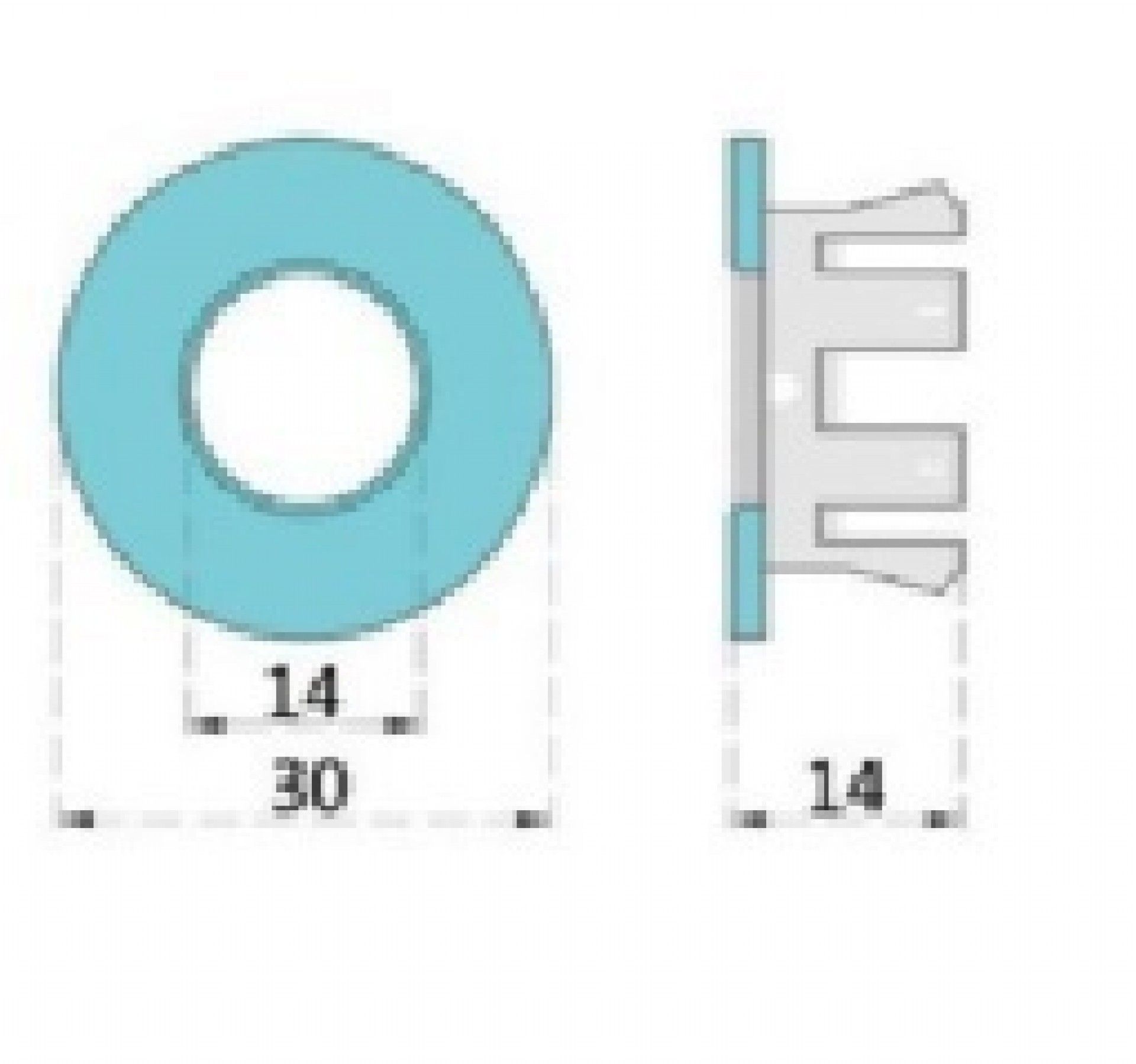 Embelezador de Lavatório/Bidé 2.2cm Preto