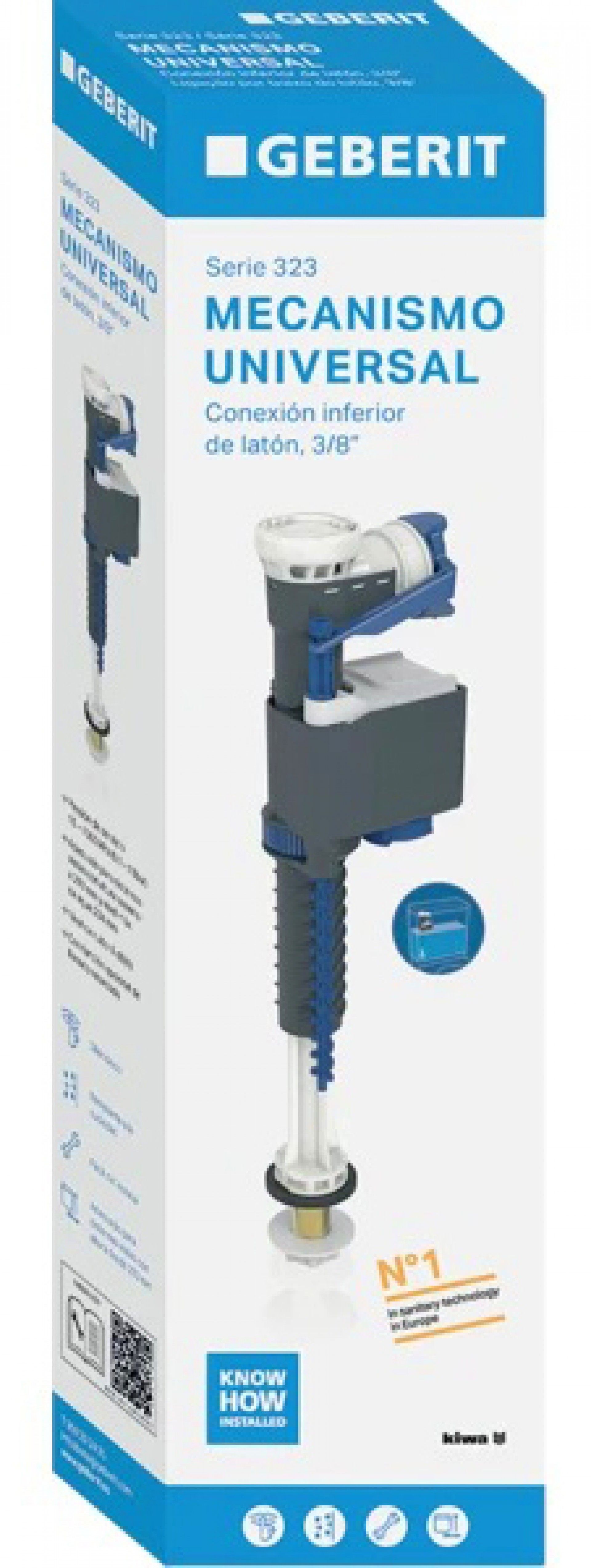 Torneira de boia inferior 323 Geberit