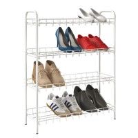 Sapateira 4 Prateleiras 80x60x23cm Branca Sapateira 4 Prateleiras 80x60x23cm Branca