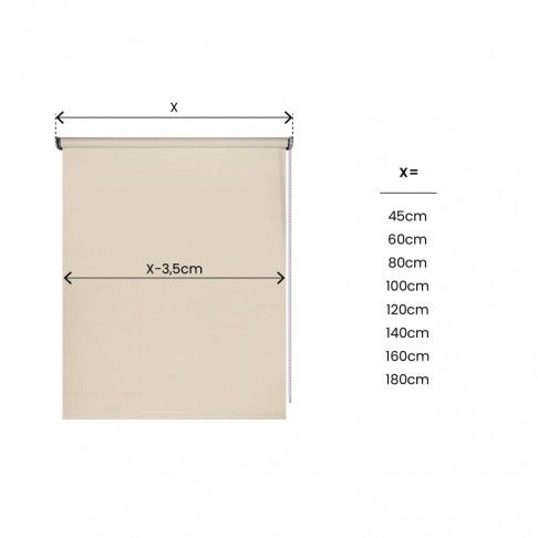 Estore Opaco Night 120x250cm Pedra Estore Opaco Night 120x250cm Pedra