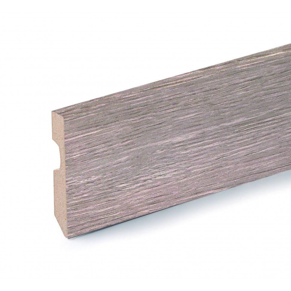 Rodap� MDF Carvalho Cinza 2250x70x14mm