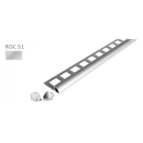 Perfil Roc Alumínio Mate H12,5mm 2,50ml Perfil Roc Alumínio Mate H12,5mm 2,50ml