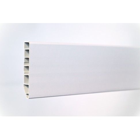 Rodapé PVC Alveolar Branco 2500x70x15 Rodapé PVC Alveolar Branco 2500x70x15