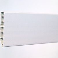 Rodapé PVC Alveolar Branco 2500x70x15 Rodapé PVC Alveolar Branco 2500x70x15