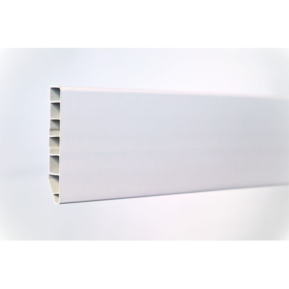 Rodap� PVC Alveolar Branco 2500x70x15