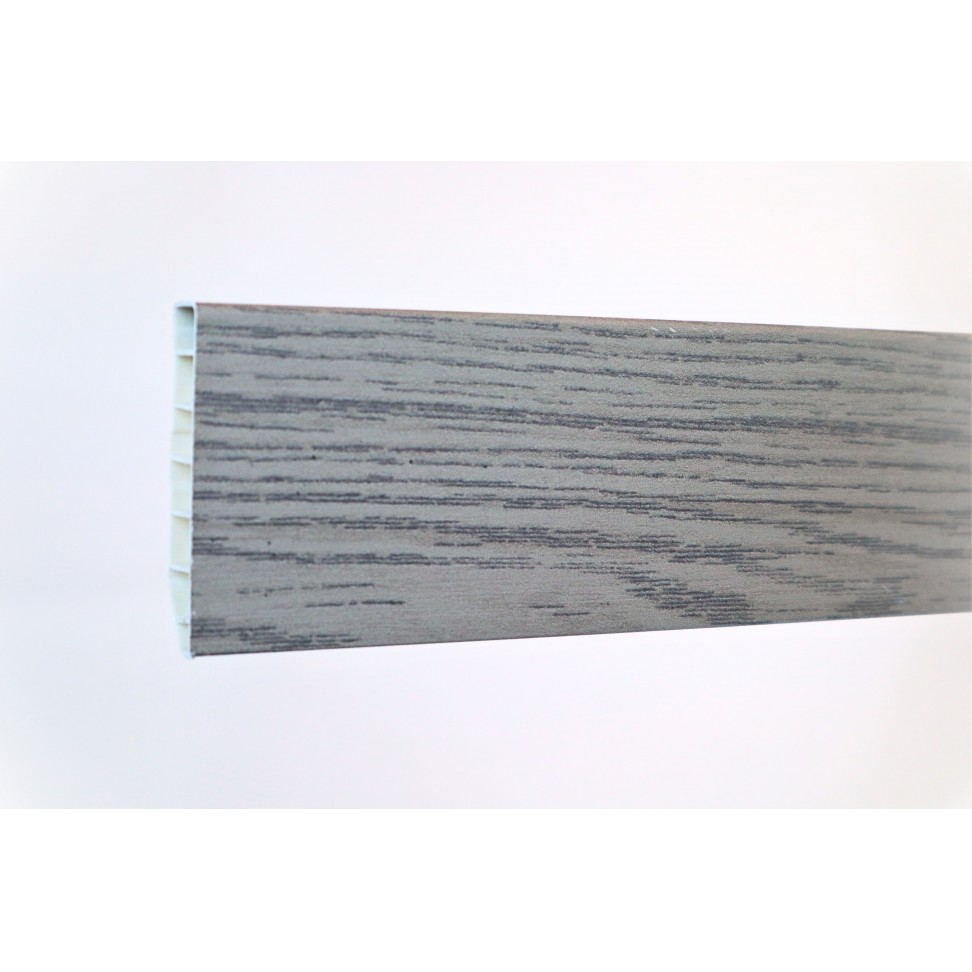 Rodap� PVC Alveolar Carvalho Cinza 2500x70x15