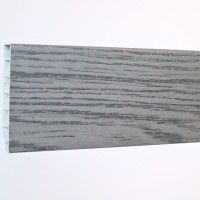 Rodapé PVC Alveolar Carvalho Cinza 2500x70x15 Rodapé PVC Alveolar Carvalho Cinza 2500x70x15