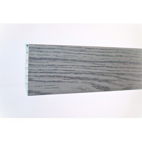 Rodap PVC Alveolar Carvalho Cinza 2500x70x15