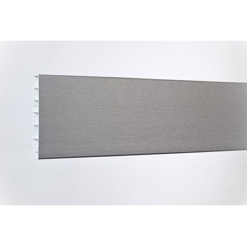 Rodap PVC Alveolar Alumnio Escovado 2500x70x15mm