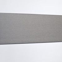 Rodapé PVC Alveolar Alumínio Escovado 2500x70x15mm Rodapé PVC Alveolar Alumínio Escovado 2500x70x15mm