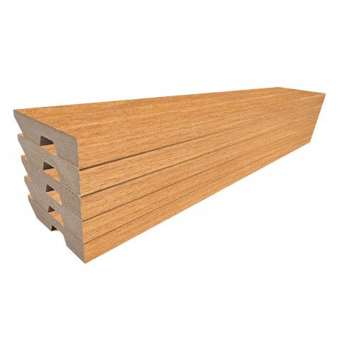 Pack 5 Rodaps MDF Faia 2250x70x14mm
