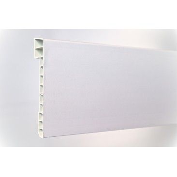 Tapa Rodaps PVC Alveolar Branco 2500x110x25mm