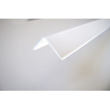 Cantoneira PVC Adesivo Branco 2800X25X25 mm