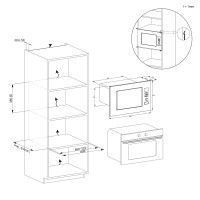 Micro-Ondas Encastre Inox Candy