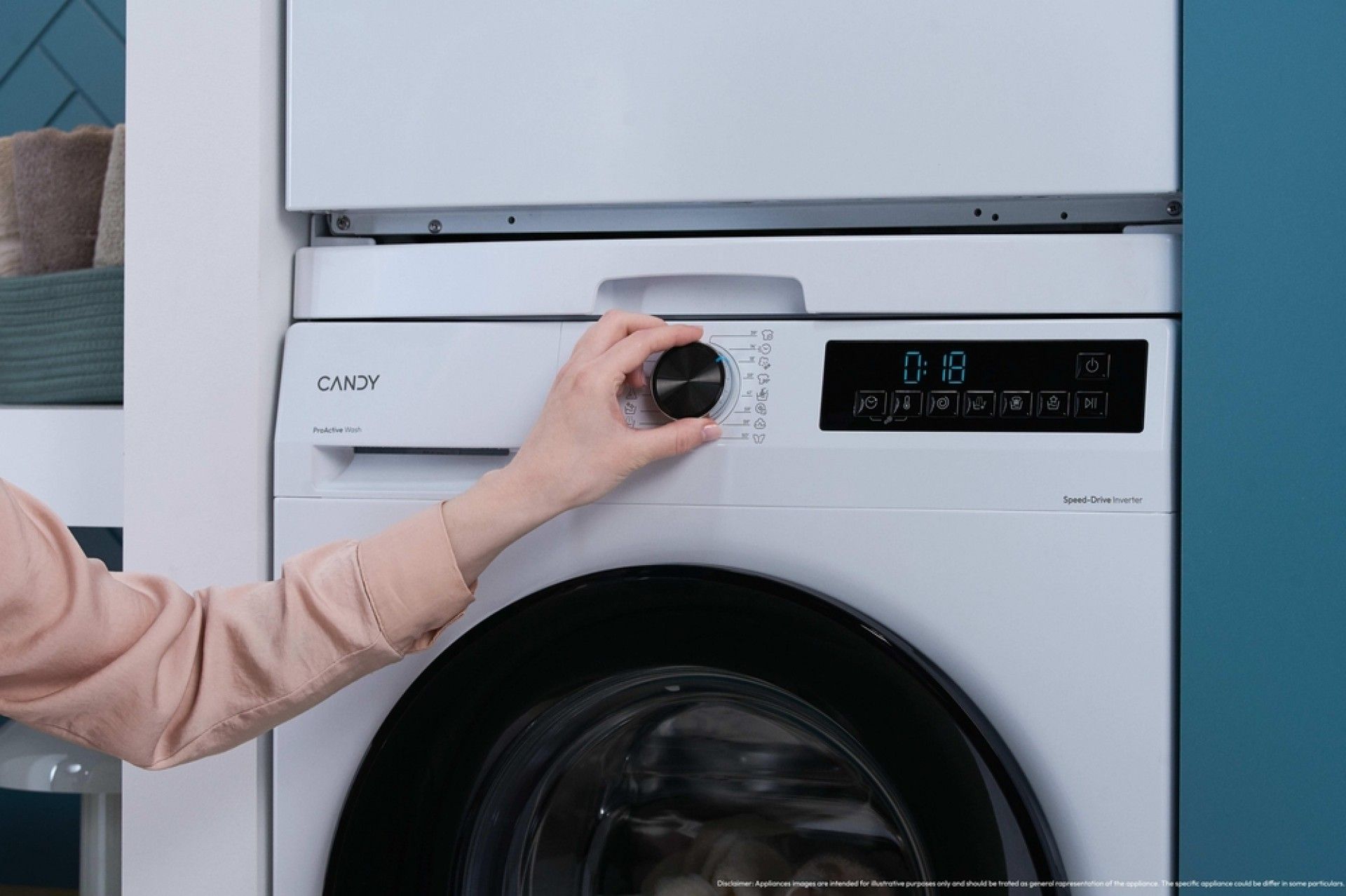 Máquina Lavar Roupa GD 48SB6-S 8KG Candy